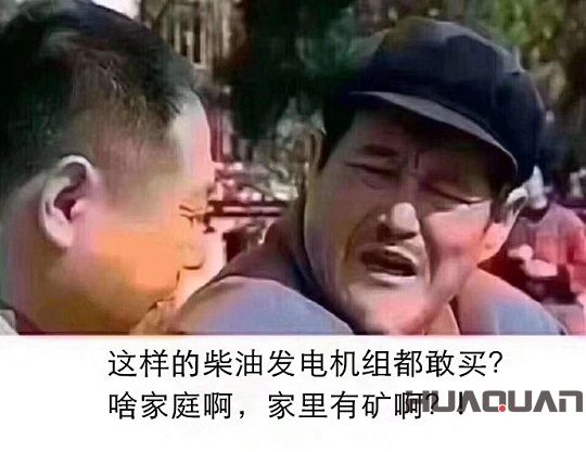 這樣的柴油發(fā)電機(jī)組都敢買？啥家庭啊，家里有礦啊？!